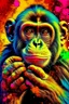 Placeholder: Show me monkey in love but in acid styl, more in love and more , more