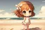 Placeholder: cute chibi girl at the beach