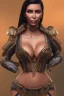 Placeholder: full body, Kim Kardashian, identify face, animal skin clothing , big busty ,8k quality