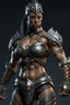 Placeholder: Muscle woman warrior from future