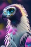 Placeholder: weasel bald eagle lemur,delicate colors, ultra detailed, smooth, light effect，vaporwave colorful, smooth, extremely sharp detail, finely tuned detail, ultra high definition, 8 k, unreal engine 5, ultra sharp focus