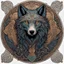 Placeholder: celtic wolf I centered | symmetrical | key visual | intricate | highly detailed | iconic | precise lineart | vibrant and natural all round colors | comprehensive cinematic | alphonse mucha style illustration I very high resolution | sharp focus | poster | no watermarks I plain black background