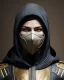 Placeholder: reptile, mask cover whole face and hood , mortal kombat 11, highly detailed, hyper-detailed, beautifully color-coded, insane details, intricate details, beautifully color graded, Cinematic, Color Grading, Editorial Photography, Depth of Field, DOF, Tilt Blur, White Balance, 32k, Super-Resolution, Megapixel, ProPhoto RGB, VR, Half rear Lighting, Backlight, non photorealistic rendering