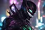 Placeholder: symbiote in 8k solo leveling shadow drawing, joker model, neon lights, intricate details, highly detailed, high details, detailed portrait, masterpiece,ultra detailed, ultra quality