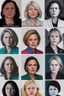 Placeholder: Portraits of powerful female politicians