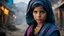 Placeholder: android afghan girl photography by Steve McCurry in cyberpunk style,cyberpunk urban scenery,150mm,dlrs,robotic parts,beautiful neon soft light,bioluminescent tattoos,vibrant details,explicit soft mist,beautiful masterwork by head of prompt engineering