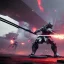 Placeholder: a robot samurai run, black armor, ultra realistic, unreal engine, cinematic lighting, octane render, masterpiece art by Yoji Shinkawa, picture in frame, frame around