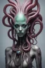 Placeholder: gorgeous female humanoid alien model, tentacles, orichalcum jewelry and piercings