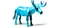 Placeholder: A cyan ice elemental moose painted by Piet Mondrian