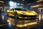 Placeholder: FERRARI YELLOW CHROME design, high quality, 3d render, digital art, 32K ultra hd, hyper realistic, cinematic, high definition, new design, tron style, ultra detailed atmospheric details, beautiful glowing effects, sparkle effects, MULTICOLORS, METAL MATERIAL,