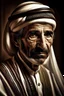 Placeholder: Please create an image of an Arab man with a wise and generous appearance. A man should have a thoughtful expression on his face that reflects his wisdom and life experience. Make sure he is wearing traditional Arabic clothing, such as a thobe or kandura, and that the photo captures the essence of his cultural heritage.