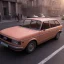 Placeholder: an old Audi estate car ultra realistic,concept, 4k ,on street,8k resolution, high-quality, fine-detail, parked in crowded city winter