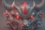 Placeholder: Best quality, masterpiece, ultra high definition,Futuristic, cyberpunk,Oni mask, Comic style