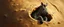 Placeholder: master oil painting by Rembrandt, good afternoon clay zebra trickster golem peeking out of a sand twister whirlwind cocoon