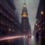 Placeholder: Piccadilly ,Neogothic architecture,by Jeremy mann, point perspective,intricate detail, Jean Baptiste Monge