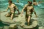 Placeholder: man in camo swim in deep water by andrea del sarto