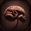 Placeholder: a human brain swimming in blood, steam punk, scary, horror, realistic, made in octane, cinematic, ultra-realistic, extremely detailed octane rendering, 8K, VRAY Super Real ar 2:3, dof photorealistic futuristic 50mm lens hard lighting dark gray tintype photograph, realistic lighting