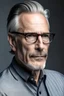 Placeholder: middle aged man gray hair slicked back glasses