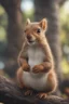 Placeholder: portrait of squirrel elf in castle tree, bokeh like f/0.8, tilt-shift lens 8k, high detail, smooth render, down-light, unreal engine, prize winning