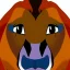 Placeholder: Lion King Animation OC Loca male lion triangular face shape hooked black nose tip