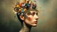 Placeholder: looking into the head, collage , figurative surrealism , conceptual art ,