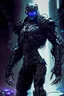 Placeholder: dark humanoid robot soldier artificer gladiator futuristic assassin