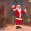 Placeholder: Santa dabbing