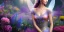 Placeholder: bright fairy, beautiful portrait, flowery landscape