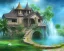 Placeholder: mystical house on a hot tropical island, fantasy art,