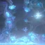 Placeholder: celestial, ice crystals, snow, icicles, reflections