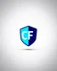 Placeholder: Cyber Finance (CF) shield logo Simple, easy and beautiful logo