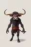 Placeholder: hi poly Stampeding One eyed Minotaur T pose just the character and simple background