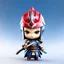 Placeholder: Chibi samurai hombre 3d calidad ultra