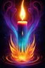 Placeholder: Digital Image. Ethereal fantasy concept art of a mystical candle with flowing drops of wax turning into an unusual ornamental pattern. With unreal mystical fire. Candle fire neon lines and patterns. A nimbus of fine threads of glowing light. Magnificent, picturesque, mysterious, magical, fantasy composition. Hyper-detailed and complex, elegant. Vivid colours, ornate, dynamic, fantasy design, exciting visuals, realistic materials, otherworldly atmosphere, captivating narrative. Stylistics fantasy