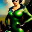 Placeholder: portrait 'beautiful Sexy Busty CatWoman',crystal clear green eyes,painting by gaston bussiere, greg rutkowski, yoji shinkawa, yoshitaka amano, tsutomu nihei, donato giancola, tim hildebrandt, oil on canvas, cinematic composition, extreme detail,fit full head inside picture,32k