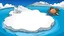 Placeholder: cartoon illustration: flat iceberg