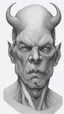 Placeholder: 𝙋𝙧𝙤𝙢𝙥𝙩 highly detailed graphite illustration, A surreal devil figure with exaggerated anatomical features, heavily wrinkled skin, and an intense, contemplative expression. bald head, thick eyebrows, long beard merge into swirling abstract shapes. Large, expressive hands, one covering the mouth and the other gripping the forehead tensely. Mysterious, introspective, dreamlike, somewhat dark fantasy. #𝙙𝙧𝙚art #prompt