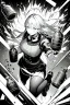 Placeholder: grenade explosion on the streets of Tokyo, greyscale