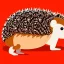 Placeholder: hedgehog, cute, brown body, humanoid body, arms, legs, cute face, cartoon, soviet cartoon, standing on two, belly,