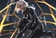 Placeholder: Venom in 8k nier automata drawing style, spider-gwen them, cinematic mood, neon effect, close picture, rain, highly detailed, high details, detailed portrait, masterpiece,ultra detailed, ultra quality
