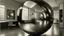 Placeholder: Altermodern, spherical room, with mirrors and character