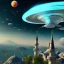 Placeholder: 3d render, Rectangle huge Mothership over the istanbul, ridley scott style, high details, high contrast, long explosure, hyper realistic, color grading, bokeh, rectangle background, unreal engine 5, 8k