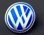 Placeholder: vw logo badge blue futuristic