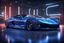 Placeholder: FERRARI BLUE CHROME design, high quality, 3d render, digital art, 32K ultra hd, hyper realistic, cinematic, high definition, new design, tron style, ultra detailed atmospheric details, beautiful glowing effects, sparkle effects, MULTICOLORS, METAL MATERIAL,