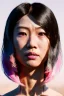 Placeholder: portrait, Asian cyborg woman, samurai warrior :: symmetry photography, cyberpunk style, pink hair :: black samurai army, katana, japanese traditional ornaments, pink, white, black, light iris :: cinematic, Ultra realistic, dark scene, soft color, highly detailed, unreal engine 5, RTX, ultra detail, 3d, finely drawn, high definition.