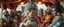 Placeholder: fat fascist dynasty soap opera, entire cast, photo shoot, posing, movie poster, with posters in it, close up portrait of hairy fluffy polymer clay cute female happy worried monster with realistic human colored and textured skin, and long sleek limbs and with studio lights, on a luxury ornate tent buss, talking to his aunt