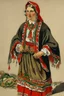 Placeholder: Welsh traditional costume by Augustus John