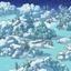 Placeholder: Pixelart Winterlandschaft hintergrund