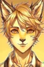 Placeholder: Anime man with fox ears, realistic