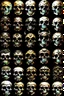 Placeholder: faces of the ultimate tribunal done with skulls